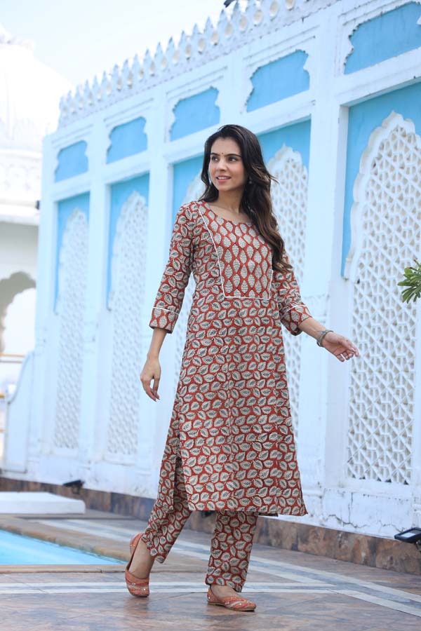 Cooper Rose Long Kurta Set