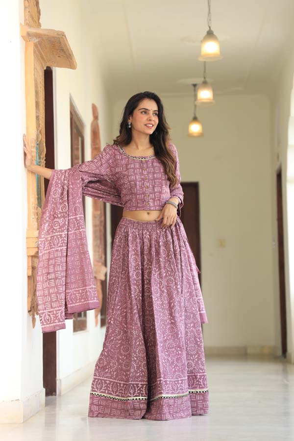 Rose Gold Chaniya Choli suit