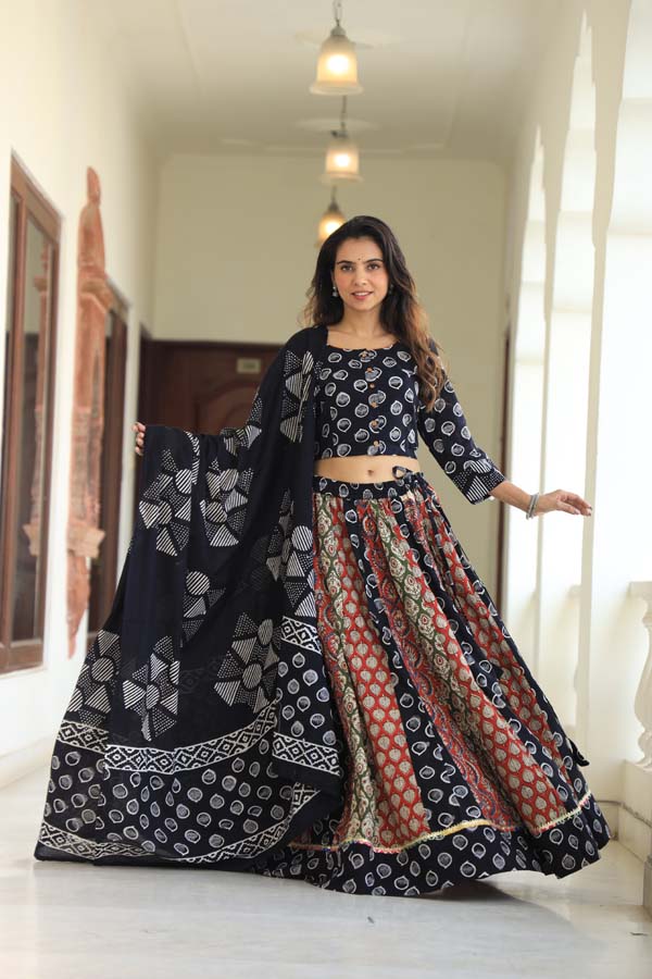 Black Chaniya Choli suit