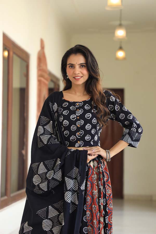 Black Chaniya Choli suit