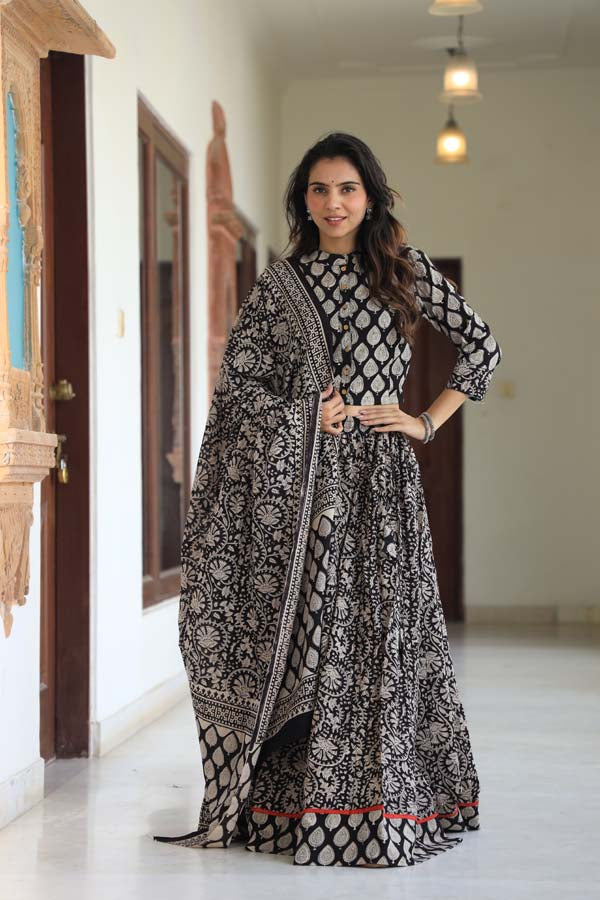 Taupae Gray Chaniya Choli suit