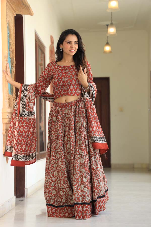 Deep Coffee Chaniya Choli suit