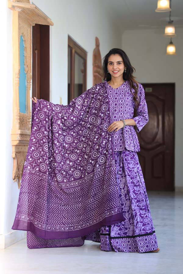 Purple Chaniya Choli Suit