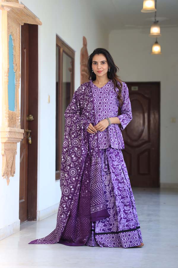 Purple Chaniya Choli Suit