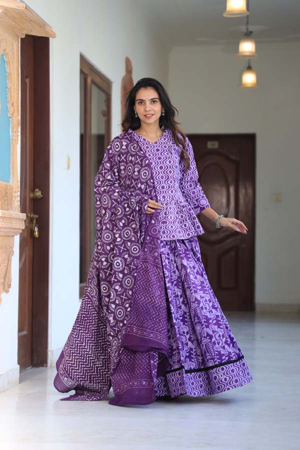 Purple Chaniya Choli Suit