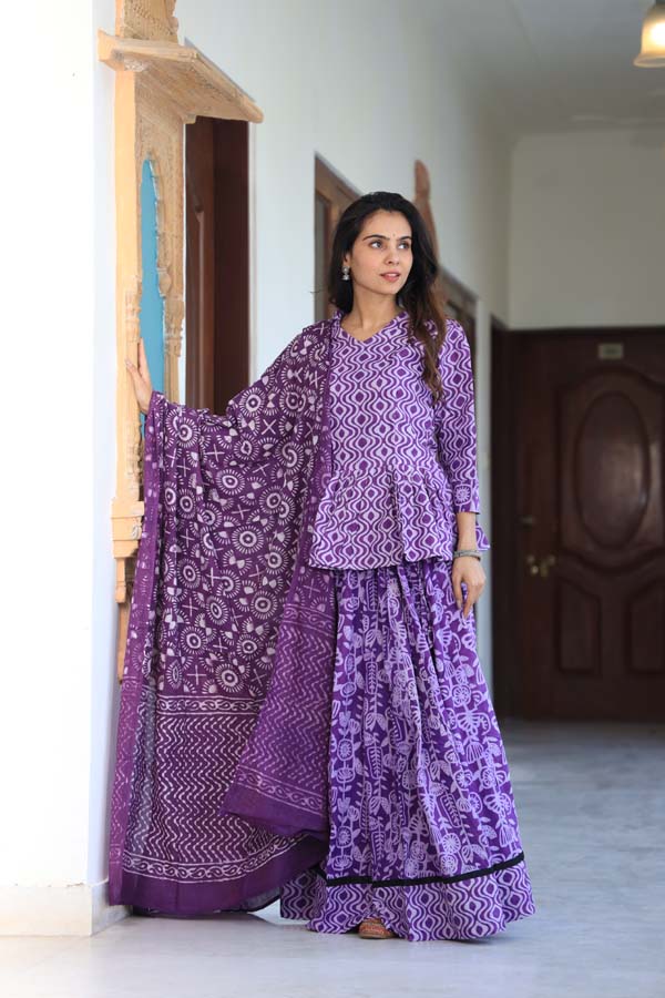 Purple Chaniya Choli Suit