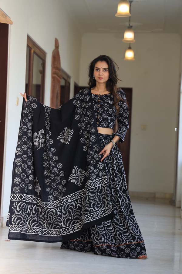 Black Chaniya Choli Suit