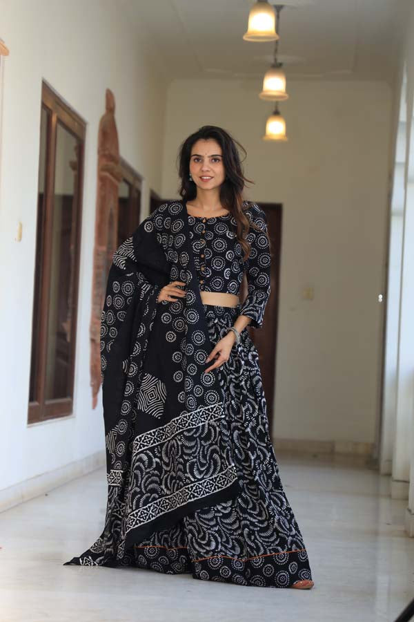 Black Chaniya Choli Suit