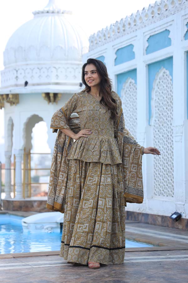 Light Grey Chaniya Choli suit