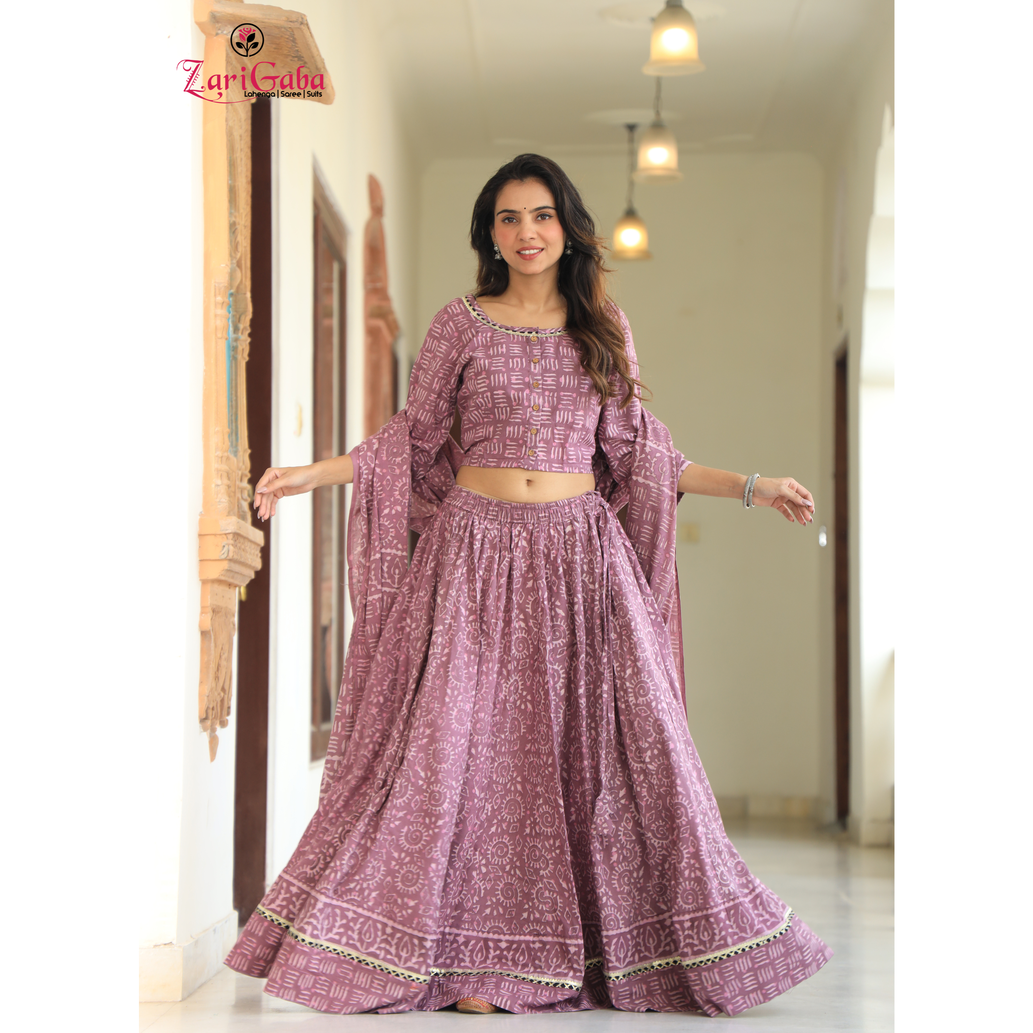 Rose Gold Chaniya Choli suit