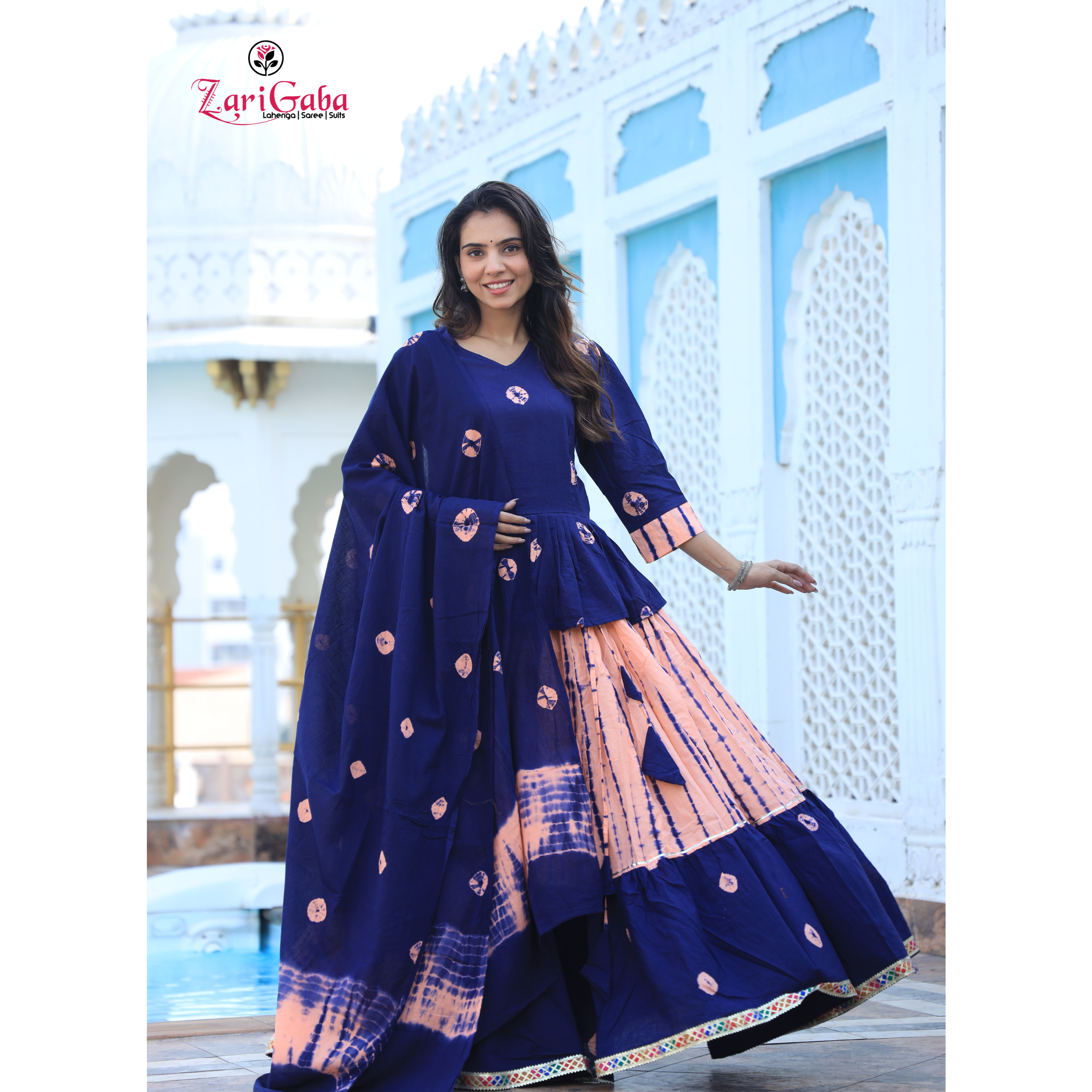 Patrick Blue Chaniya Choli suit