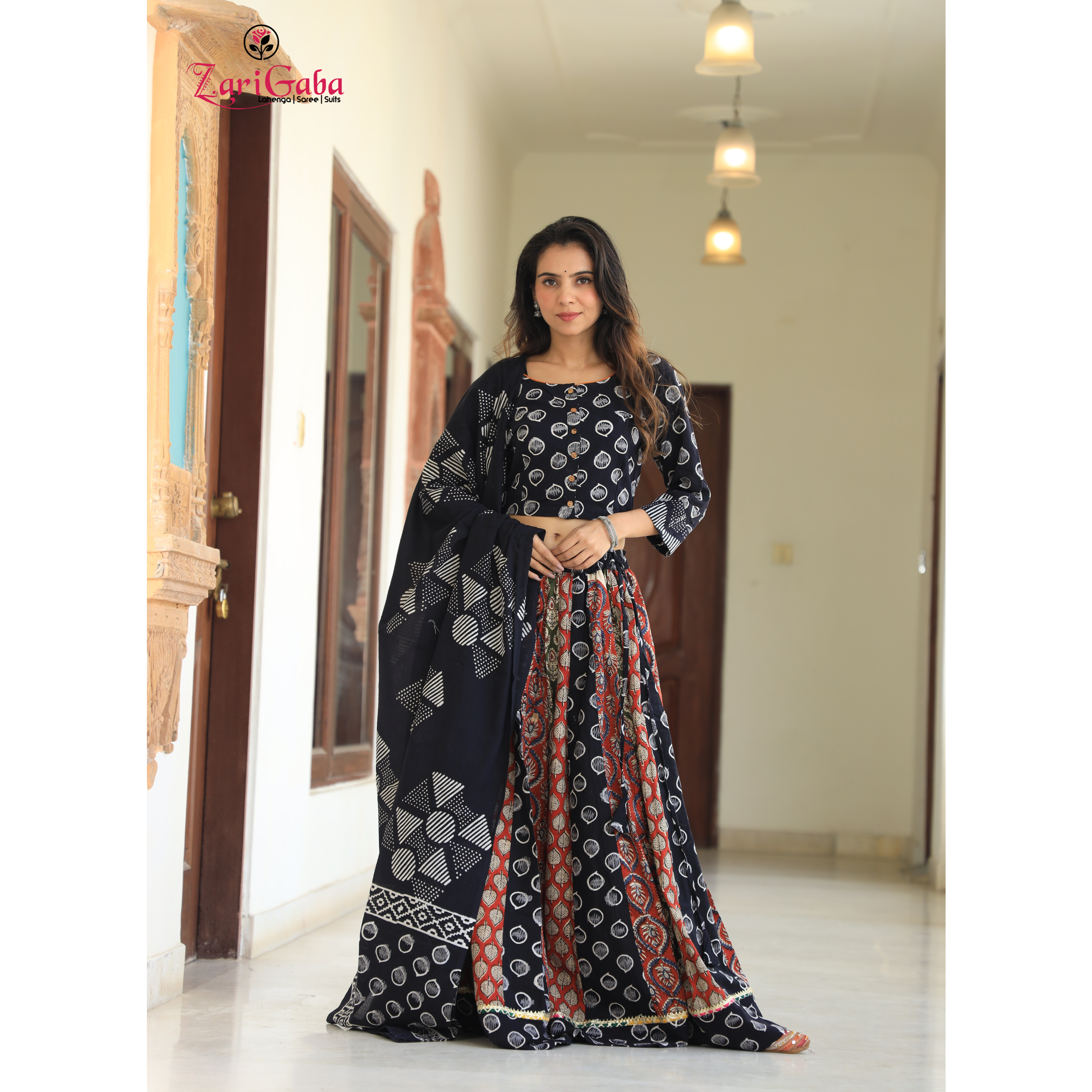 Black Chaniya Choli suit