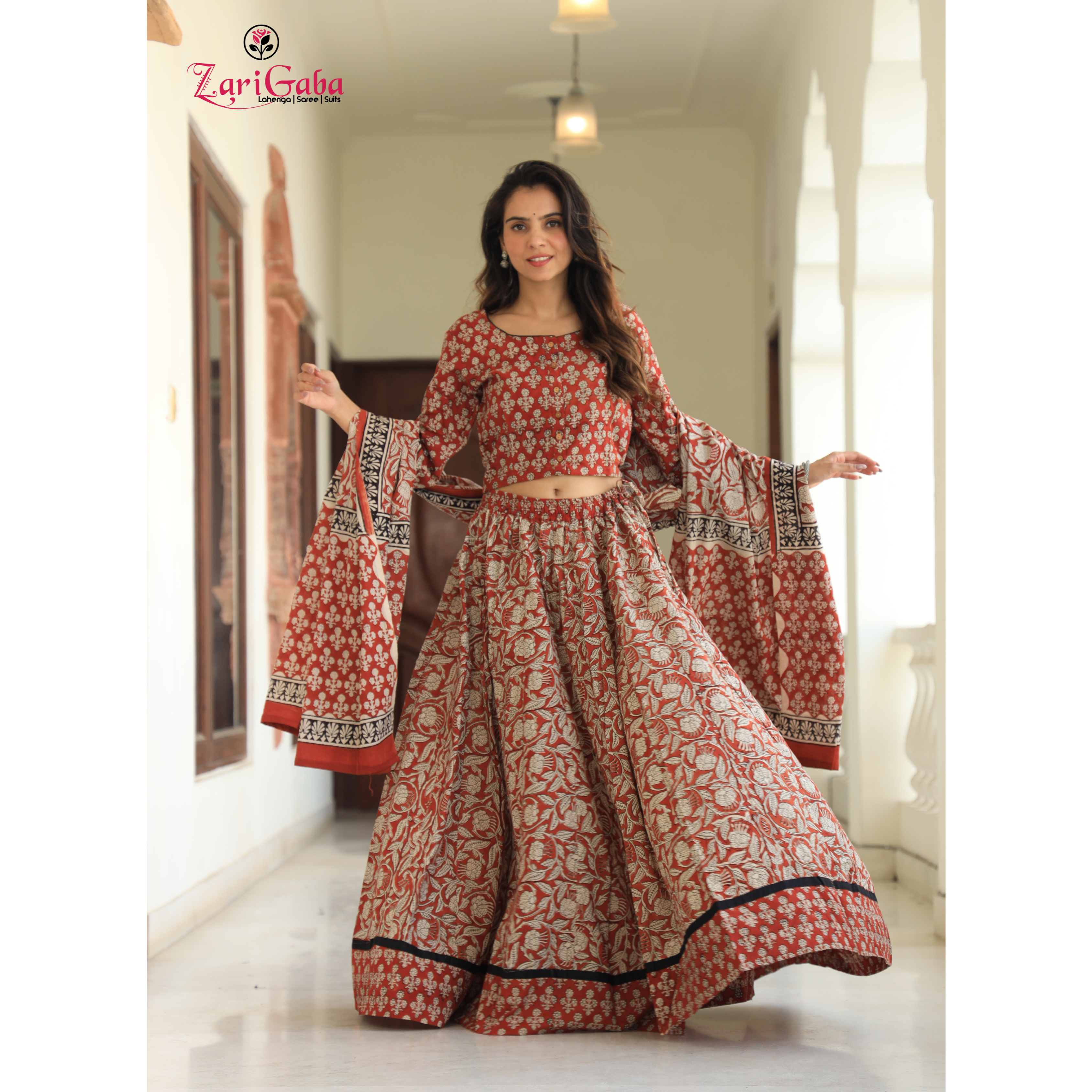 Deep Coffee Chaniya Choli suit